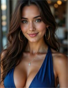 My bold in blue outfit